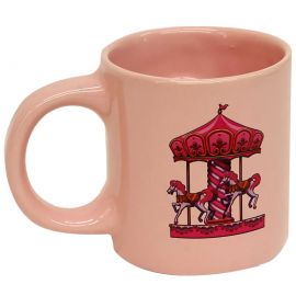 Carousel Pembe Stres Kupa Bardak