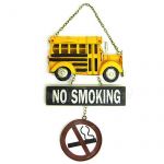 No Smoking Okul Otobüsü Kapı Yazısı