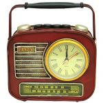 Radyo Tasarımlı Retro Saatli Kumbara