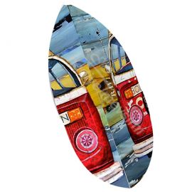 Retro Minibüs Temalı Çift Taraflı Kırlent