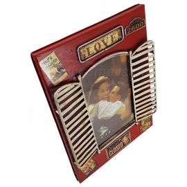 Panjur Tasarımlı Metal Retro Fotoğraf Çerçevesi