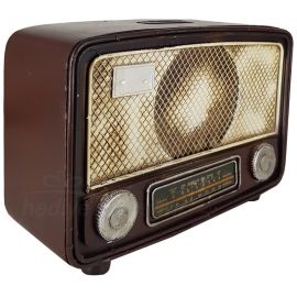 Dekoratif Metal Kumbara Radyo