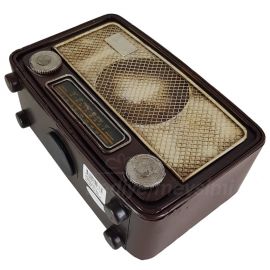 Dekoratif Metal Kumbara Radyo