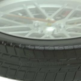 Çarklı Jant Metal Duvar Saati