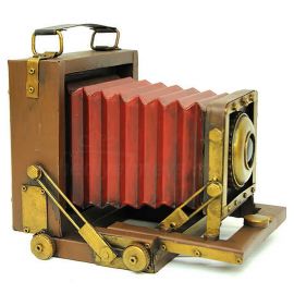 Nostaljik Metal Fotoğraf Makinesi Biblo