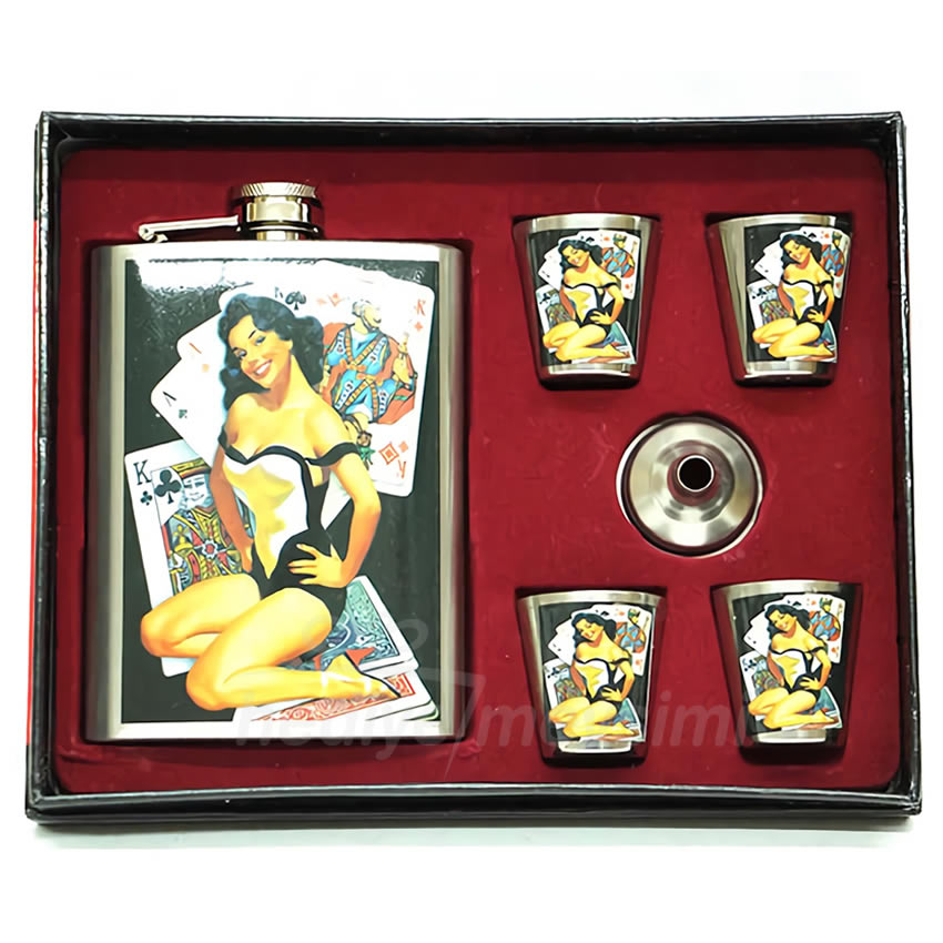 Set Pin Up Girls Metal Matara Set Pin Up Girls Metal Matara