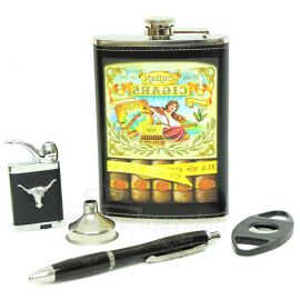 Puro Makaslı Çakmaklı Havana Temalı Matara