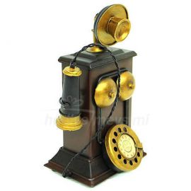 Retro Telefon Tasarımlı Metal Kumbara
