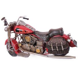 Büyük Boy Dekoratif Çantalı Metal Motosiklet