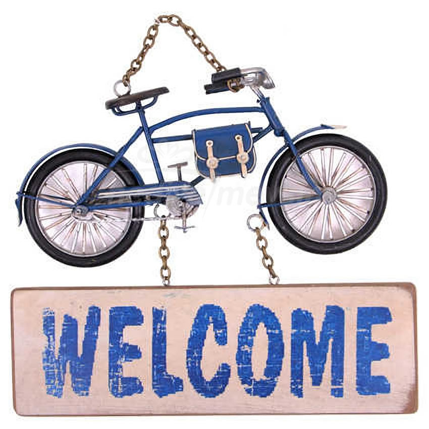 Bisiklet Tasarımlı Welcome Kapı Yazısı
