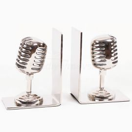 Mikrofon Tasarımlı Alüminyum Kitap Desteği