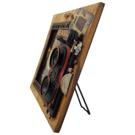 Kamera Tasarımlı Ahşap Fotoğraf Çerçevesi