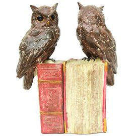 Baykuş ve Kitap Tasarımlı Dekoratif Stoper