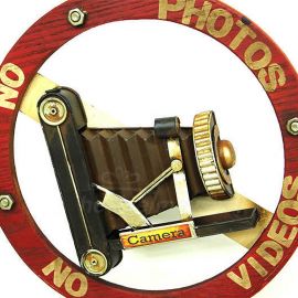 Ahşap No Photo No Videos Duvar Süsü