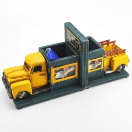 Kamyon Tasarımlı Kalemlikli Çerçeveli Kitap Stoperi Bookend