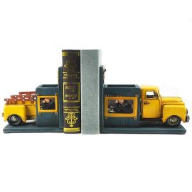 Kamyon Tasarımlı Kalemlikli Çerçeveli Kitap Stoperi Bookend