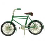 Dekoratif Metal Bisiklet Yeşil