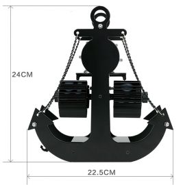 Çapa Tasarımlı Metal Flip Masa Saati
