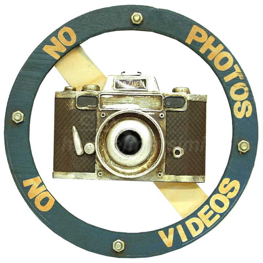 Video ve Fotoğraf Çekmek Yasak Duvar Süsü