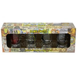 Game of Thrones Baskılı 4'lü Shot Bardak Seti