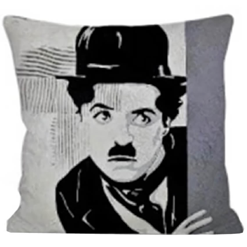 Charlie Chaplin Temalı Kırlent