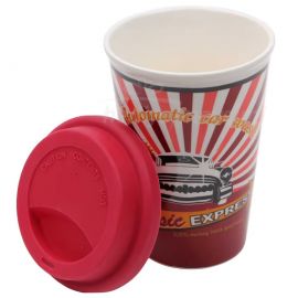 Classic Express Silikon Kapaklı Kupa Bardak