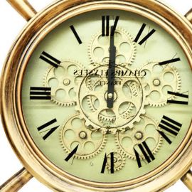 Dümen Tasarımlı Metal Duvar Saati