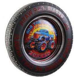 Araba Tekerleği 4x4 Temalı Led Işıklı Duvar Panosu