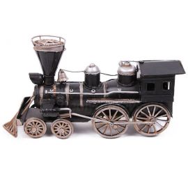 Vintage Dekoratif Metal Lokomotif