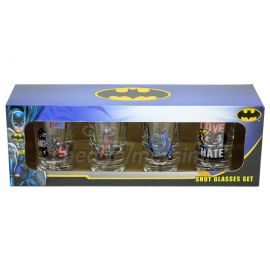 Batman Baskılı 4 Parça Shot Bardak Seti