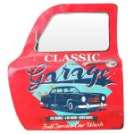 Classic Garage Baskılı Araba Kapısı Ayna