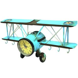 Uçak Tasarımlı Duvar Saati ve Askılık