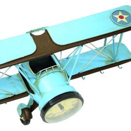 Uçak Tasarımlı Duvar Saati ve Askılık