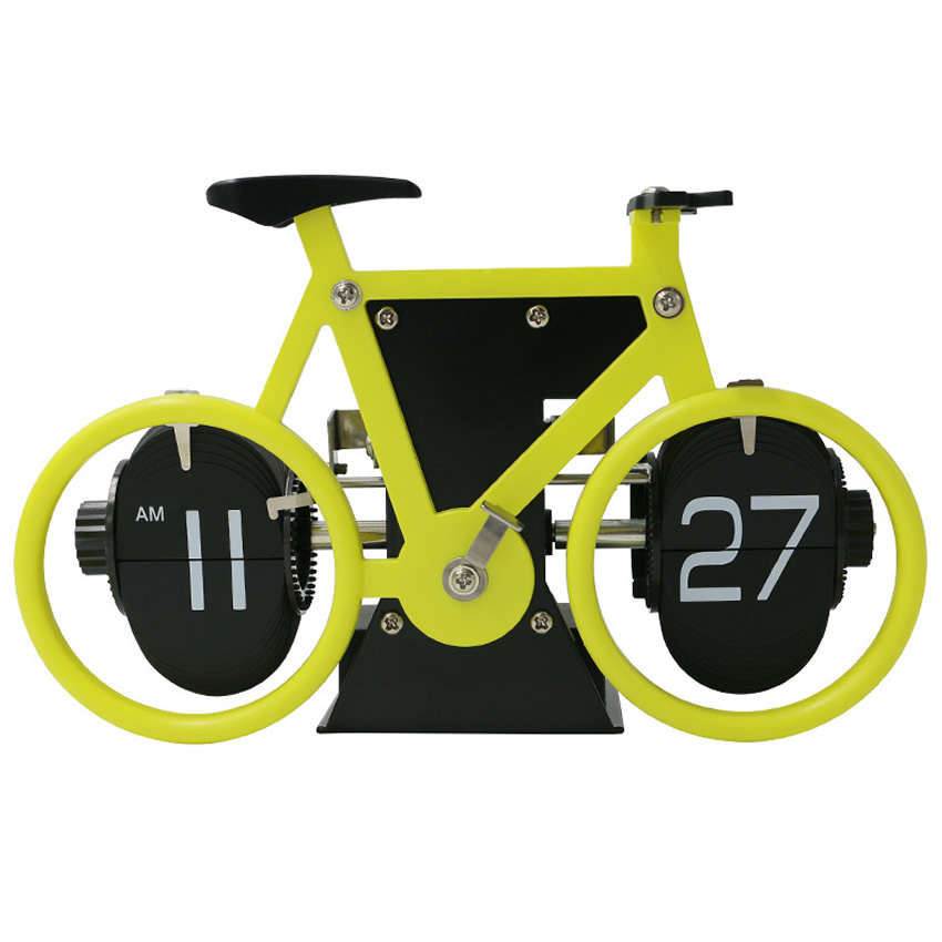 Bisiklet Tasarımlı Flip Masa Saati