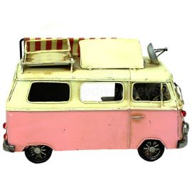Çerçeveli Dekoratif Metal Campervan Minibüs