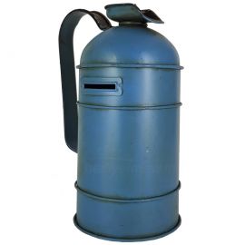 Metal Yağ Bidonu Tasarımlı Kumbara