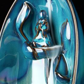 Geri Akışlı Seramik Buddha Şelale Tütsülük