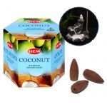 HEM Coconut Hindistan Cevizi Geri Akışlı 40 Adet Şelale Tütsü