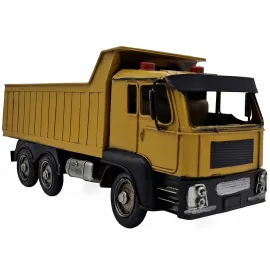 El Yapımı Metal Hafriyat Kamyonu / Endüstriyel Dekoratif Damperli Kamyon