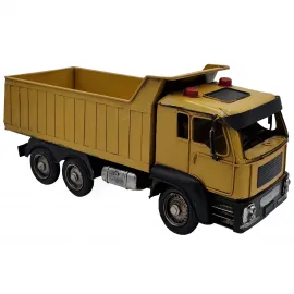 El Yapımı Metal Hafriyat Kamyonu / Endüstriyel Dekoratif Damperli Kamyon