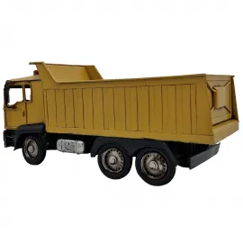 El Yapımı Metal Hafriyat Kamyonu / Endüstriyel Dekoratif Damperli Kamyon