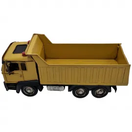 El Yapımı Metal Hafriyat Kamyonu / Endüstriyel Dekoratif Damperli Kamyon