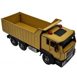 El Yapımı Metal Hafriyat Kamyonu / Endüstriyel Dekoratif Damperli Kamyon