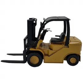 Dekoratif Metal Forklift Model Araba - Nostaljik Hediyelik İş Makinesi