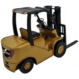 Dekoratif Metal Forklift Model Araba - Nostaljik Hediyelik İş Makinesi