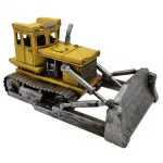 Dekoratif Metal Bulldozer Kepçe Vintage Endüstriyel İş Makinesi