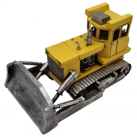Dekoratif Metal Dozer Kepçe Endüstriyel İş Makinesi