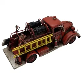 Dekoratif Metal Vintage İtfaiyeci Arabası