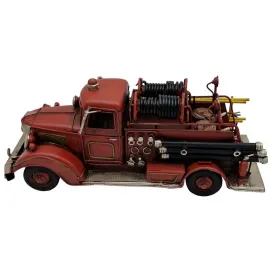 Dekoratif Metal Vintage İtfaiyeci Arabası