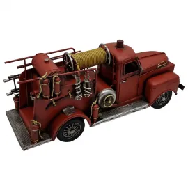 Dekoratif Metal Nostaljik İtfaiye Arabası